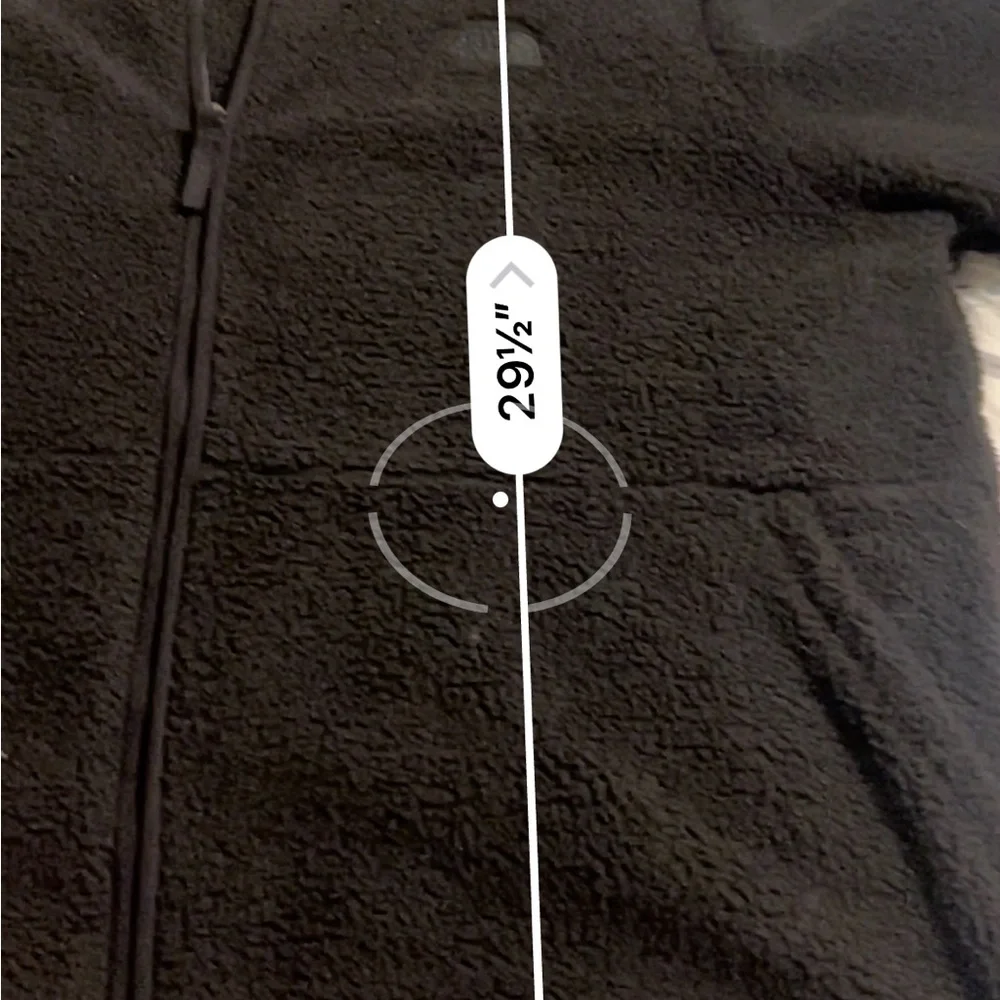 Mens North Face  Black Zip‎ Up Sherpa Jacket Size XXLT